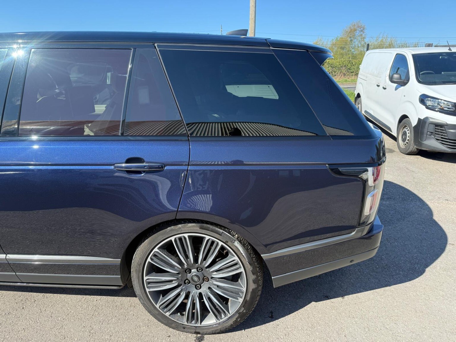 Range Rover rear door and wheel arch after repair